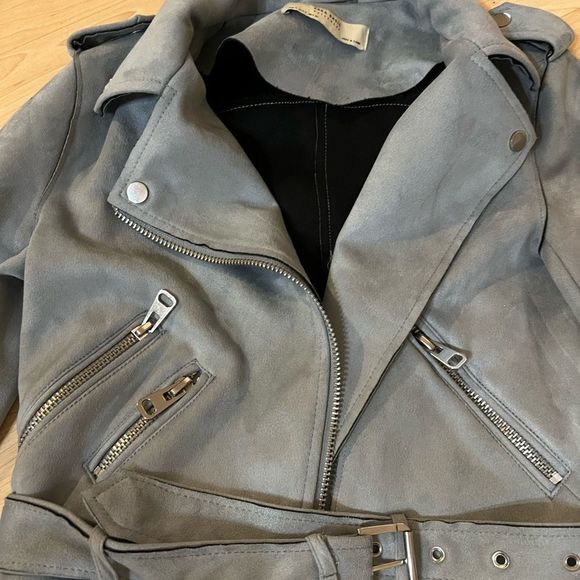 Zara suede moto jacket - Picture 6 of 7